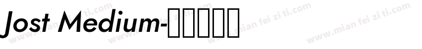 Jost Medium字体转换